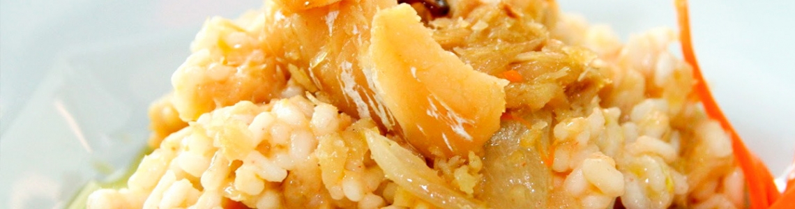 Risoto de bacalhau